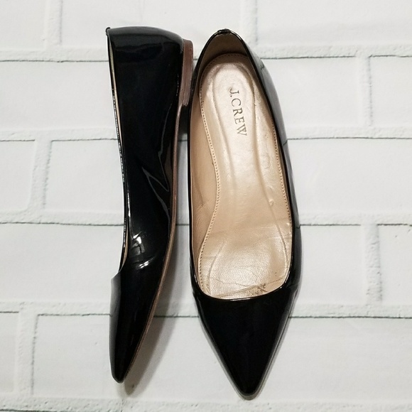 J. Crew Shoes - J CREW Harper patent black flats